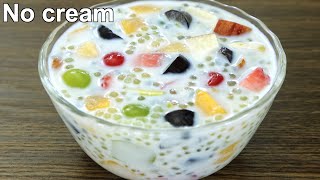 Easy Sago dessert  Fruit Dessert Recipe [upl. by Henden]