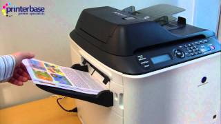 Konica Minolta magicolor 4695MF Colour Multifunction Printer Review by Printerbase  DISCONTINUED [upl. by Eimmot]