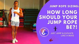 Jump rope Length How long should your jump rope be AND HOW TO PROPERLY SIZE IT [upl. by Aneetsirk115]