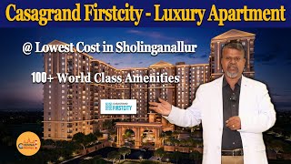 Luxury Apartment  Lowest Cost In Near Sholinganallur 🤩  1 2 3 amp 4 BHK  Casagrand First City [upl. by Certie]