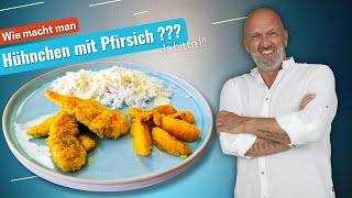 Schnelles Hühnchen mit Pfirsich Rezept  so unglaublich lecker [upl. by Bergman]