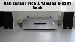 Dali Zensor Pico amp Yamaha AS201  sound test Rock [upl. by Ackler802]