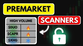 Day Trading Scanners Premarket Layout daytrading [upl. by Naitirb493]