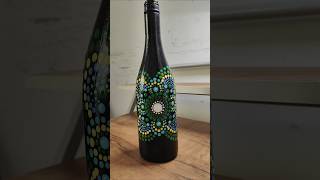 diy bottlepainting dotmandalaart bestoutofwaste bottleart painting art dotmandala yt feed [upl. by Brittan41]