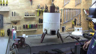 How to build a propane tank rocket stove 23 [upl. by Carpet785]