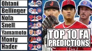 BALLCAP Sports Best Of 202324 Top 10 MLB Free Agents Predictions [upl. by Dranyer81]