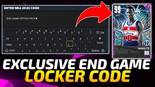 EXCLUSIVE LOCKER CODE YOU CAN USE TO GET INVINCIBLE MANUTE BOL NBA 2K23 MYTEAM [upl. by Enelkcaj]