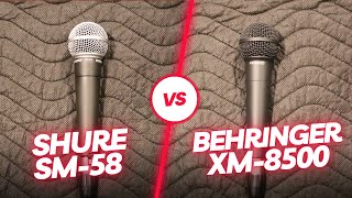 Shure SM58 vs Behringer XM8500 [upl. by Jerold207]