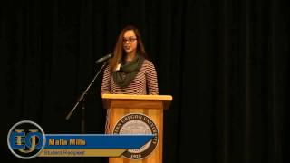 EOU Student Story Malia Mills [upl. by Zohara968]