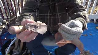 Flintknapping  Getting to know Rhyolite [upl. by Ayar]