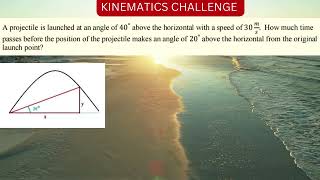 A Level Physics and AP Physics  Question of the Day  Kinematics Challenge  01 [upl. by Ninaj]