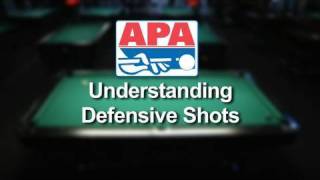 Understanding defensive shots while playing pool in the APA Pool League [upl. by Jacoba133]