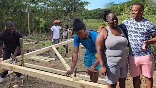 How they do it in Westmoreland  my sister house starts today  building a house for my big sister [upl. by Arrais]