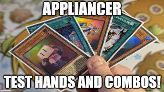 HOW TO PLAY A APPLIANCER DECK TEST HANDS COMBOS JUNE 2021 YUGIOH [upl. by Arek256]