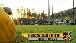 Kennesaw State Football Student Tryouts [upl. by Bentley]