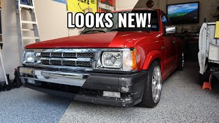 Mazda B2000B2200 Front Chrome Bumper Paint amp Install Guide  Flake Garage [upl. by Sigsmond]