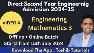 Direct Second Year Degree Offline Batch M3  Toshib Tutorials [upl. by Abeh153]