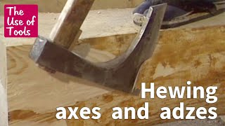 The Use of Tools ’Hewing axes and adzes’ ／ Takenaka Carpentry Tools Museum Video Library [upl. by Navert482]