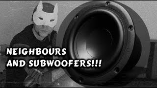 RANT Neighbours with SUBWOOFERS Back Exercise Outtakes [upl. by Nevyar301]