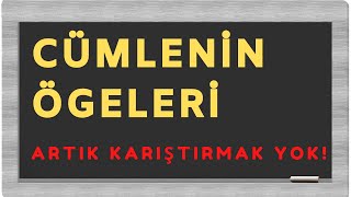 CÜMLENİN ÖGELERİ [upl. by Alhak]