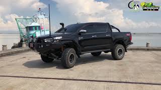 Review จากผู้ใช้ TOYOTA Hilux Revo Rocco บนช่วงล่างและอุปกรณ์ป้องกันรอบคันไอรอนแมน [upl. by Ahsiek]