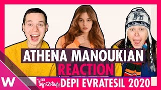 Athena Manoukian quotChains On Youquot  Armenia Eurovision 2020 REACTION  Depi Evratesil [upl. by Yelyah515]