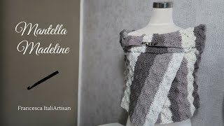 Mantella Madeline Stola corta  VideoTutorial Uncinetto  Crochet Stole [upl. by Hamirak]