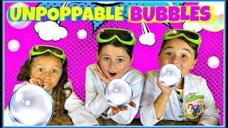 How to Make Unpoppable Bubbles  Science For Kids [upl. by Kenji]