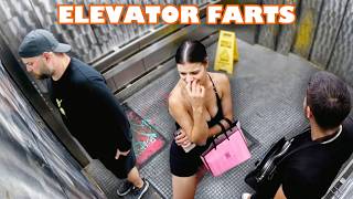 Funny WET FART Prank in an ELEVATOR [upl. by Ttenrag]