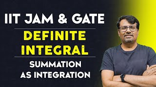 Definite Integral  Summation as Integration  IITJAM amp GATE Engg Maths [upl. by Atteiram657]