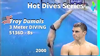 2000 Troy Dumais  USA Diving Mens 3 meter diving 5136D  8s  Olympics Games [upl. by Ayam]