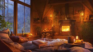 Rain Sounds For Sleeping  Instantly Fall Asleep With Rain Sounds At Night in a Rustic Cabin [upl. by Chessy]