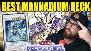 BEST MANNADIUM DECK FOR MASTER DUEL RANKED NEW SUPPORT [upl. by Barnabe]