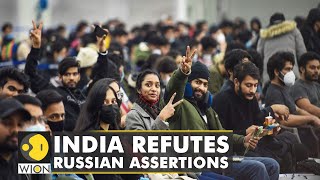 India refutes Russian assertions No report of Kharkiv hostage situation  English News  WION [upl. by Anaugahs]