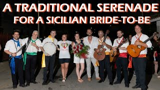 A traditional Sicilian serenade Find out what the groomtobe has arranged for his bridetobe [upl. by Alyworth832]