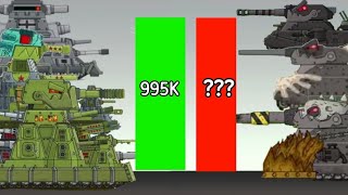 All Power Levels of KV44M vs RATTE cartoon about tanks [upl. by Grados]