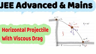 5 Pathfinder Physics  Kinematics  horizontal projectile motion with viscous force [upl. by Giovanna350]