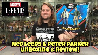 Marvel Legends NED LEEDS amp PETER PARKER SpiderMan Homecoming MCU Beyond Amazing 60th 2Pack Review [upl. by Kerril]