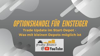 Update zum kleinen 5000 € Depot  Wie läuft der Optionshandel im Crash Was tun in der Korrektur [upl. by Tisbee]