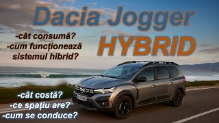 Test Dacia Jogger Hybrid  consum spațiu confort calitatea asamblărilor ținută de drum preț [upl. by Amrac]