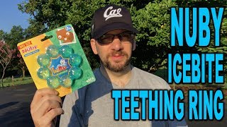 Nuby IceBite Soothing Teething Ring  Unboxing and Review  Clueless Dad [upl. by Geraldina807]