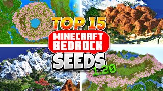 Top 15 BEST Seeds For Minecraft Bedrock 120 [upl. by Eibocaj787]