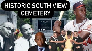 South View Cemetery Atlanta’s Most StarStudded amp Historic Cemetery Kings Hank Aaron A Pip amp More [upl. by Davis]