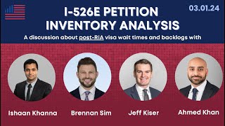 Webinar November 2023 I526E Inventory data for Visa Backlog Assessment Post RIA investors EB5 [upl. by Eninnaej]