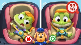 Five Little Monster Trucks Song  Learning Vehicles Song  Kids Song  BabyBus [upl. by Lebiram235]