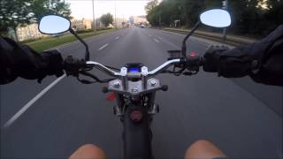 Sachs MADASS 125cc  GoPro 4 chest mount  onboard [upl. by Denni165]