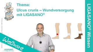 Ulcus cruris  Wundversorgung mit LIGASANO®  Webinar vom 16082023 [upl. by Etnohc]