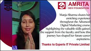 Manju Sharma’s Journey  Advanced Digital Marketing 4th Batch  Sponsored by Experis IT Pvt Ltd [upl. by Drawyah959]