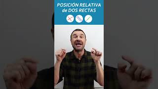 POSICIÓN RELATIVA de DOS RECTAS matematicasdesdelacocina alfredocastellanos vectores maths [upl. by Gearard]