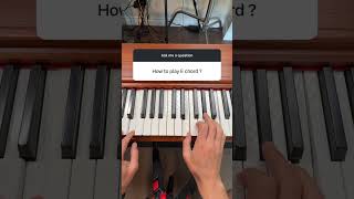 E Major Chord on Piano [upl. by Francis]